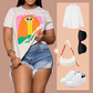 🔥【Aanbieding】🔥👖Hoge Taille Denim Short Dames | Met Diagonale Knopen | 5 Zakken✨