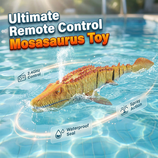 2.4G RC Mosasaurus zwemspeelgoed met spray