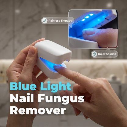 Draagbaar apparaat voor nagelverzorging met blauw licht