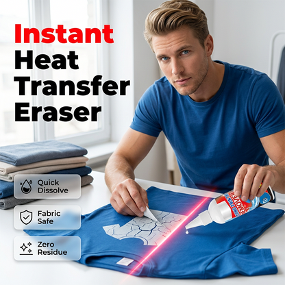Snelle kledingprint- en lijmverwijderaar – voor heat transfer logo’s en stickers