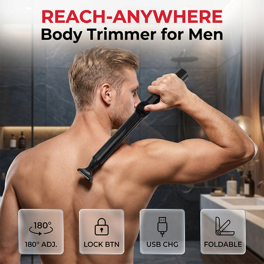 Body trimmer voor mannen, overal te bereiken