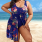 💥【LIMITED TIME 50% OFF】🔥 Dames Zwemjurk met Buikcontrole | Ingebouwde Zachte Cups | A-lijn Rok | Tummy Control | Sneldrogend | Meerdere Kleuren XL-5XL