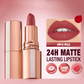 💄 24u matte lippenstift – blijft zitten, voelt licht en droogt niet uit, de hele dag perfect.