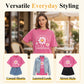 Unisex vintage T-shirt met madeliefjesprint en losse pasvorm