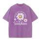Unisex vintage T-shirt met madeliefjesprint en losse pasvorm