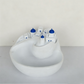 Blauw-wit keramisch sleutelbakje in oceaanthema – stijlvolle decoratie voor elk interieur