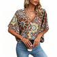 💥【LIMITED TIME 50% OFF】🔥 Mandala Print Batwing Mouwen Top | Digitale Druk Vervaagt Niet | Relaxte & Ademende Pasvorm | Kreukvrij & Strijkvrij | Meerdere Kleuren S-2XL