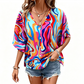 💥【LIMITED TIME 50% OFF】🔥 Mandala Print Batwing Mouwen Top | Digitale Druk Vervaagt Niet | Relaxte & Ademende Pasvorm | Kreukvrij & Strijkvrij | Meerdere Kleuren S-2XL