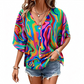 💥【LIMITED TIME 50% OFF】🔥 Mandala Print Batwing Mouwen Top | Digitale Druk Vervaagt Niet | Relaxte & Ademende Pasvorm | Kreukvrij & Strijkvrij | Meerdere Kleuren S-2XL