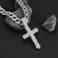 Hiphop Kruis Ketting met Volledig Strass Design – Stoer & Stijlvol