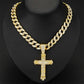 Hiphop Kruis Ketting met Volledig Strass Design – Stoer & Stijlvol