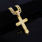 Hiphop Kruis Ketting met Volledig Strass Design – Stoer & Stijlvol
