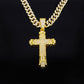 Hiphop Kruis Ketting met Volledig Strass Design – Stoer & Stijlvol