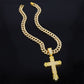 Hiphop Kruis Ketting met Volledig Strass Design – Stoer & Stijlvol