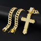 Hiphop Kruis Ketting met Volledig Strass Design – Stoer & Stijlvol