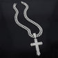 Hiphop Kruis Ketting met Volledig Strass Design – Stoer & Stijlvol