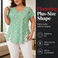 Casual T-shirt met V-hals en korte mouwen voor dames