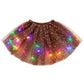 ✨ LED Verlichte Pailletten Tutu Rok – Sterren Mesh Prinsessenrok voor Meisjes en Volwassenen ✨