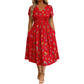 🔥 50% KORTING ✨ Bloemenjurk met V-Hals 👗 Slankmakende pasvorm & verborgen zakken voor dagelijks comfort