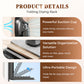 Uitschuifbaar en opvouwbaar droogrek met zuignappen