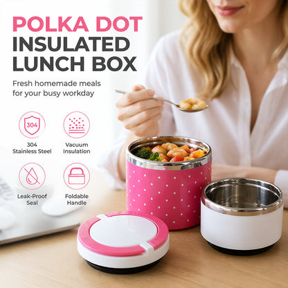 📢📢 50% KORTING🍱 Effen RVS geïsoleerde bentobox met handgreep – lekvrij, stapelbaar, houdt eten 1-2 uur op temperatuur, draagbaar en modern.