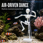 Dansend skelet aquarium luchtbel