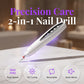 💅✨ 2-in-1 Elektrische Nagelfrees met UV-lamp – Draagbaar, Draadloos, Voor Permanente Salonmanicure Gewoon Thuis 💖🔋