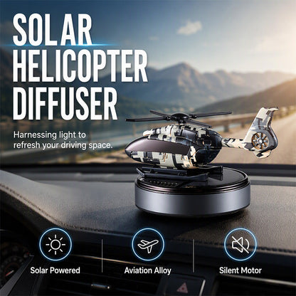 🚁 Autogeurdiffuser met Roterende Helikopter op Zonne-energie