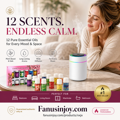 🔥Beperkte tijd 55% korting! 🎁🌺De frisse geur tilt je humeur op! 🌷12-delige set wateroplosbare etherische oliën