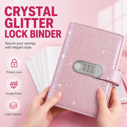 ✨ Glitter Budgetmap met Cijferslot – Geldbeheer & Spaarplanner