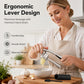 Premium knoflookpers met zachte, ergonomische easy-squeeze handgreep