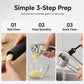 Premium knoflookpers met zachte, ergonomische easy-squeeze handgreep