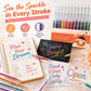 ✨ 50% korting! Intrekbare glittergelpennen – 10 kleuren, waterbestendig & vlugdroog. Perfect voor journaling & creatief tekenen! 🎨🖊️