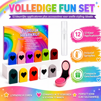 Tijdelijk Haarkrijt Set voor Meisjes