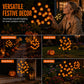 Waterdichte Halloween Pompoen Solar Takverlichting