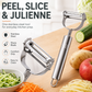 2-in-1 RVS Dunschiller en Juliennesnijder
