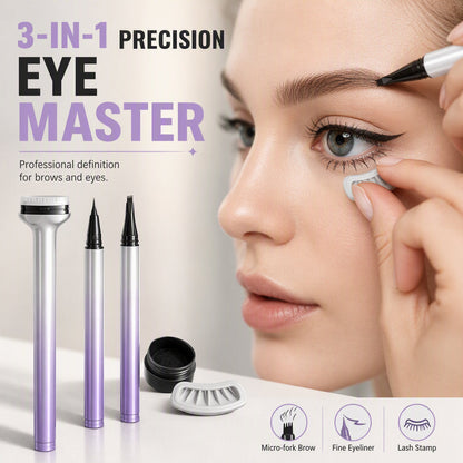 3-in-1 Make-up Pen voor Eyeliner, Wenkbrauwen & Wimpers