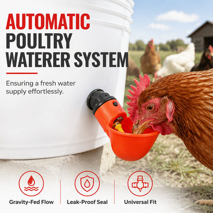 🐔 Automatische Drinkbekers voor Kippen met Zwaartekrachtwerking💧