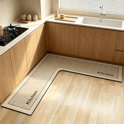 ⏳ Tijdelijke aanbieding⏳ 💧 Voorkom uitglijden op natte keukenvloeren — deze L-vormige keukenmat absorbeert snel water en vet, blijft stevig liggen en ontlast je voeten tijdens het koken. 🏠 NL