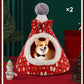 🎅🐾 Gezellige Halfgesloten Kerst Huisdierenmand – Een Warme Knuffelplek voor je Beste Vriend 🐾❤️