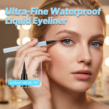 👁️Waterdichte fijne eyelinerpen👁️ – Punt van 0,01 mm met veegvaste formule – Ideaal voor nauwkeurige, langhoudende oogmake-up