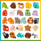 🧩26-delig houten letter- en dierenmatchingsspeelgoed 🔤✨