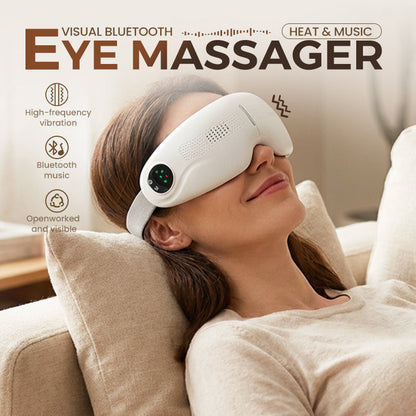 👁️🎶 Visuele Bluetooth-oogmassageapparaat met warmte & muziek 🔥😌