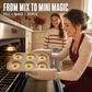 🧁✨ Mini Bundt Cake Bakvorm met Meerdere Vormen & Antiaanbaklaag 🍰