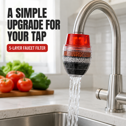 🚰✨ Eenvoudig te Installeren 5-Laags Waterfilter voor de Kraan 💧
