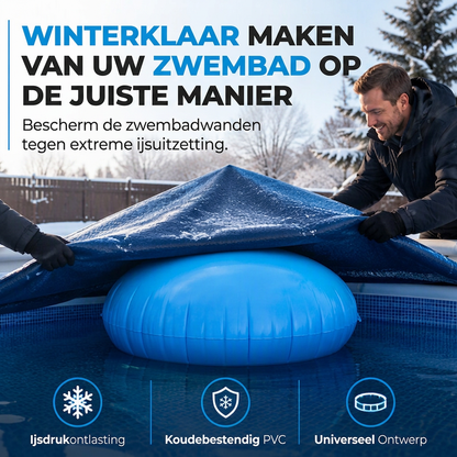 Rond opblaasbaar luchtkussen voor het winterklaar maken van zwembaden