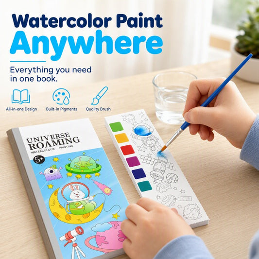 🖌️ Mini Aquarel Tekenboek voor Kinderen – Creatief Plezier Overal ✨