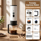 Draagbare espressomachine – digitaal display, oplaadbaar via Type-C, reservoir van 90 ml en kopje van 120 ml. Geniet overal van verse, hete koffie! 🛡️💪