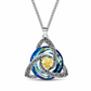 💎 Damesketting met Keltische knoop en geboortesteenhanger
