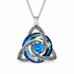 💎 Damesketting met Keltische knoop en geboortesteenhanger